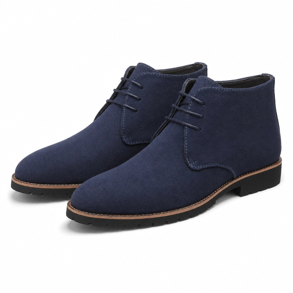 Nathan Lace-Up Boots - Color:Blue;Size:38