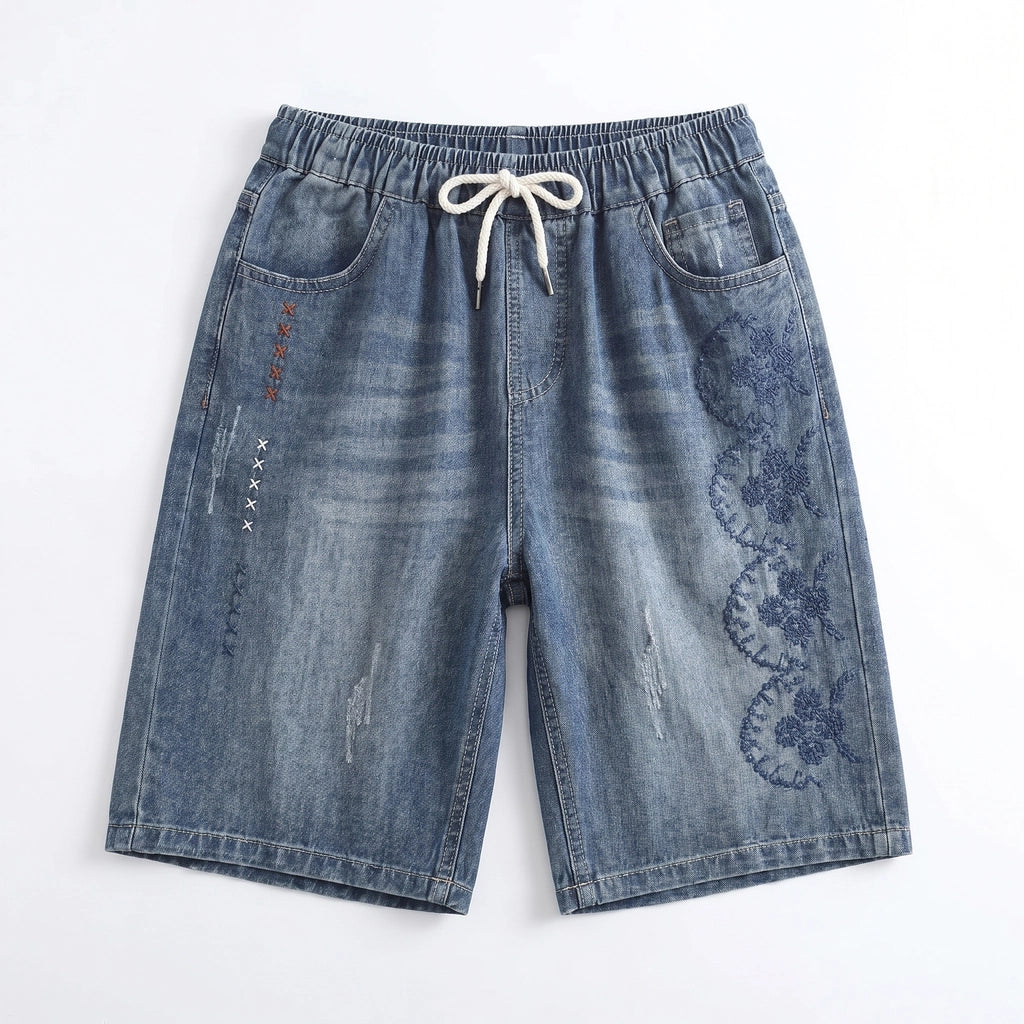 Helena Denim Shorts - Color:Blue;Size:S