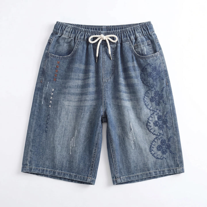 Helena Denim Shorts - Color:Blue;Size:S