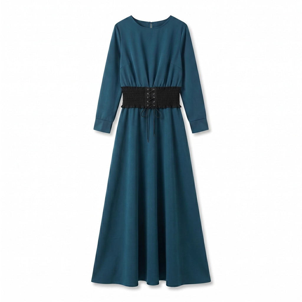 Amina Dress Set - Color:Blue;Size:S