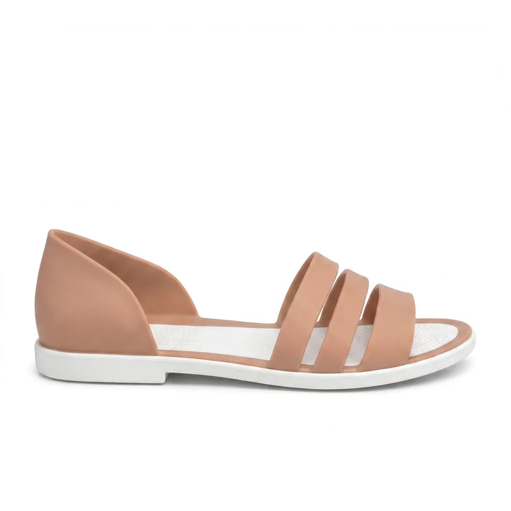 Women's Brown Bowen Flat Slide Sandals