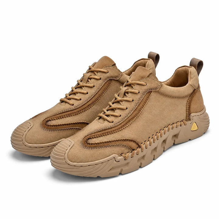 Brennan Lace-Up Trainers - Color:Brown;Size:38