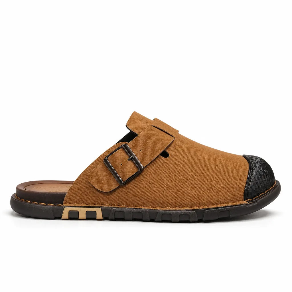 Men's Brown Brewster Closed Toe Slides