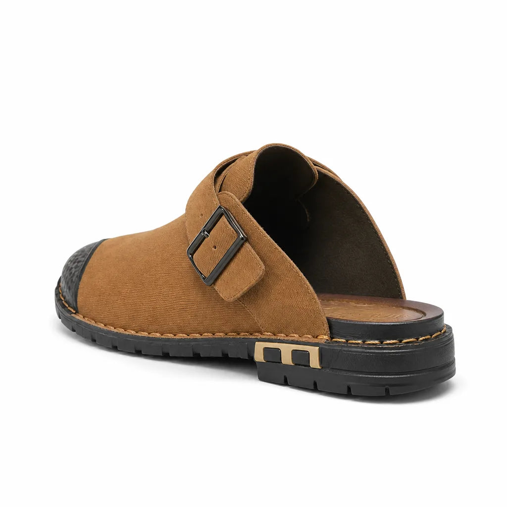 Men's Brown Brewster Closed Toe Slides