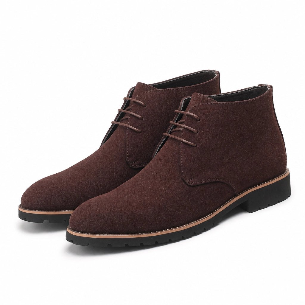 Nathan Lace-Up Boots - Color:Brown;Size:38
