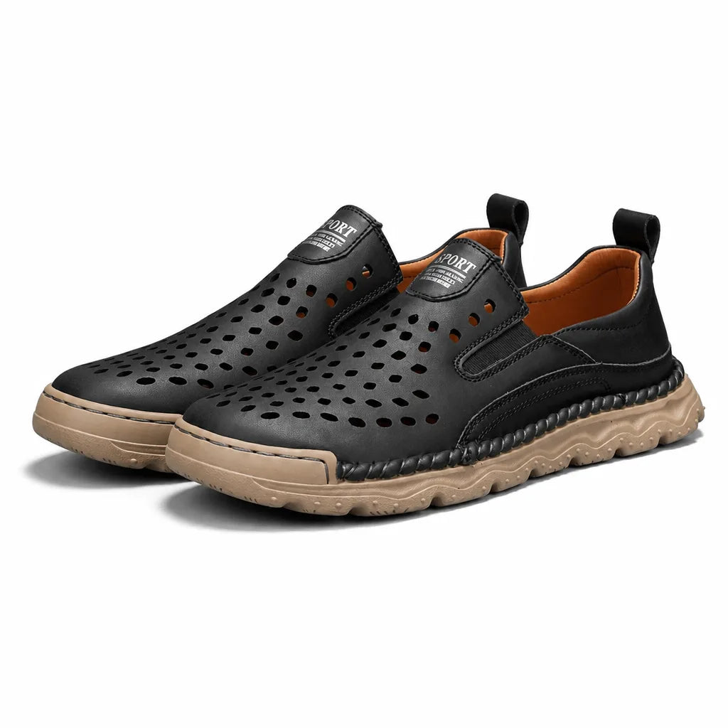 Buckley Open Trail Slip-Ons - Color:Black;Shoe Size (US):39