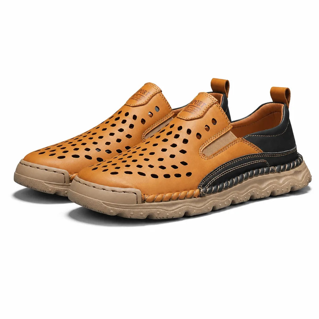 Buckley Open Trail Slip-Ons - Color:Brown;Shoe Size (US):39