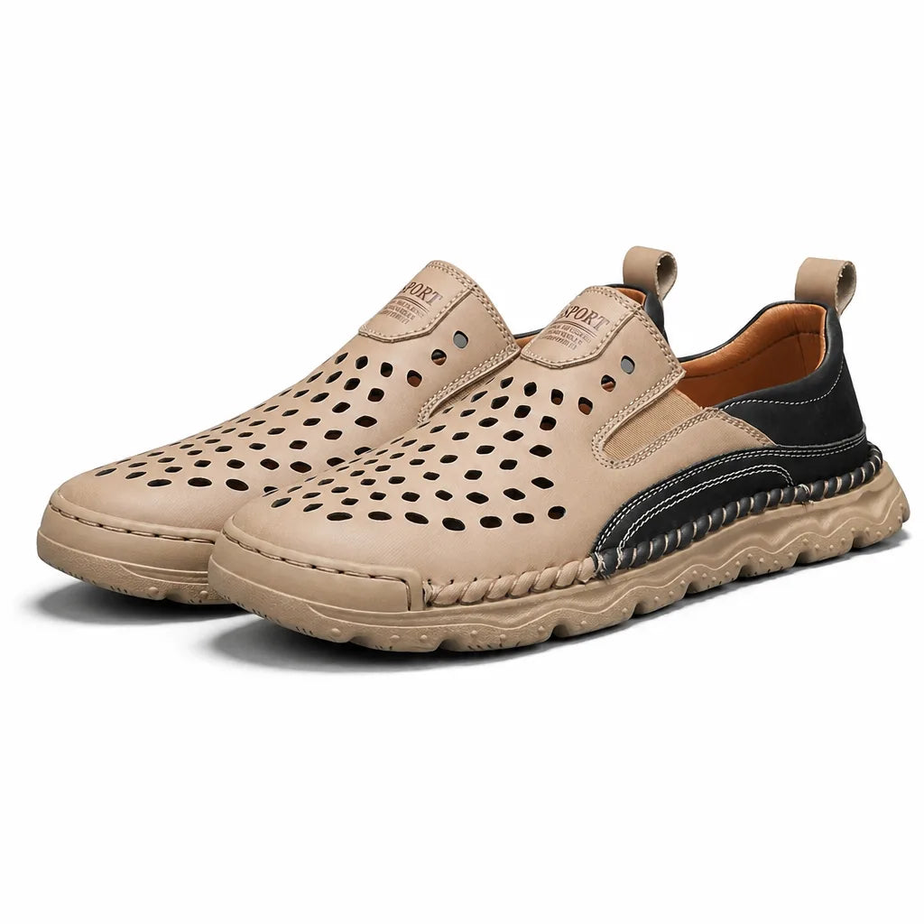 Buckley Open Trail Slip-Ons - Color:Off-White;Shoe Size (US):39
