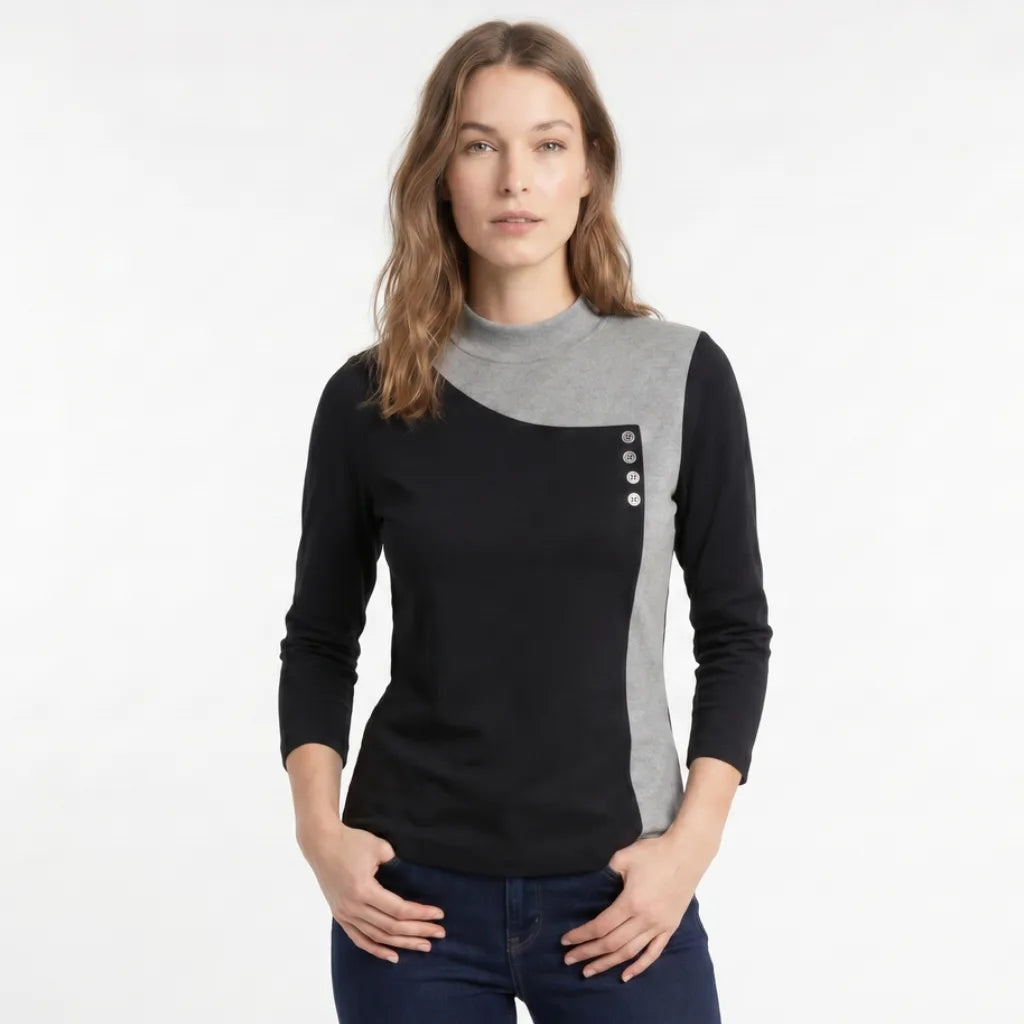 Women's Burke Brushed Mock Neck Top