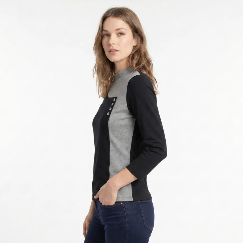 Women's Burke Brushed Mock Neck Top