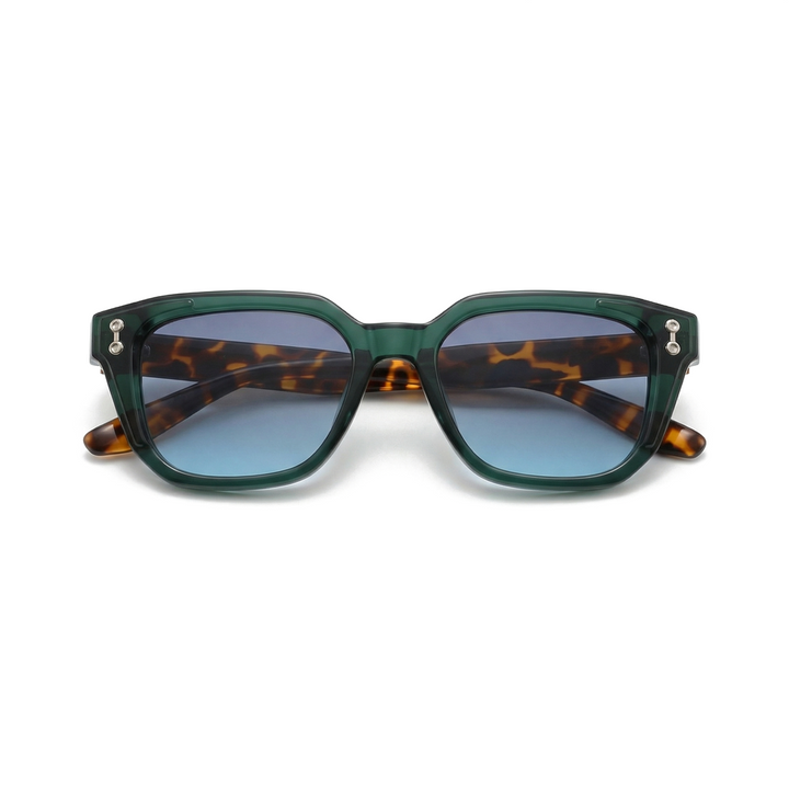 C5 Translucent Green & Tortoise / Blue Grey Lens U MOOI Archer Shades 3