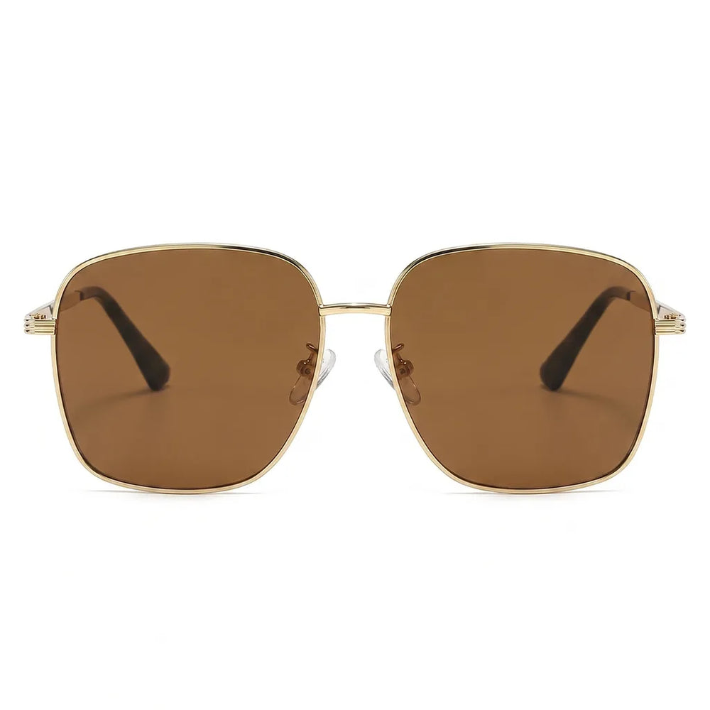 Men's Cold Frame with Brown Lenses Caldwell Square Metal Shades