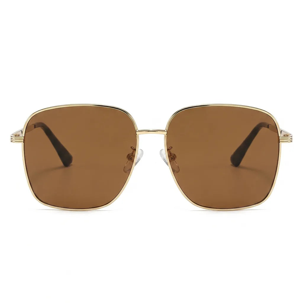 Men's Cold Frame with Brown Lenses Caldwell Square Metal Shades