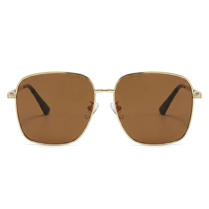 Men's Cold Frame with Brown Lenses Caldwell Square Metal Shades