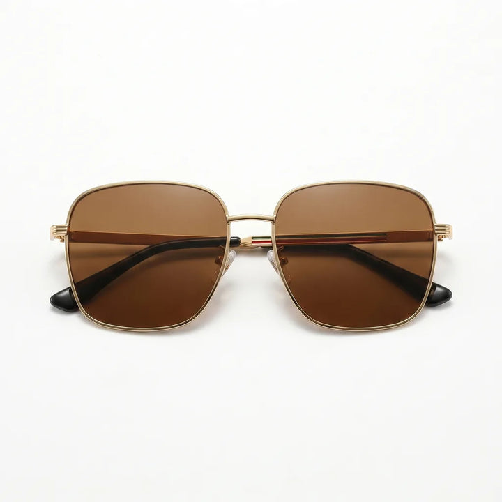Men's Cold Frame with Brown Lenses Caldwell Square Metal Shades