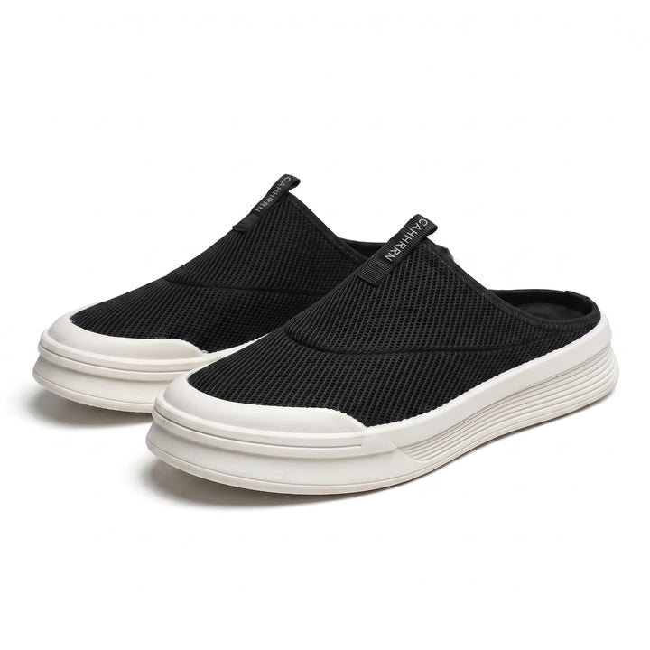 Caleb Mesh Mule - Color:Black;Size:39