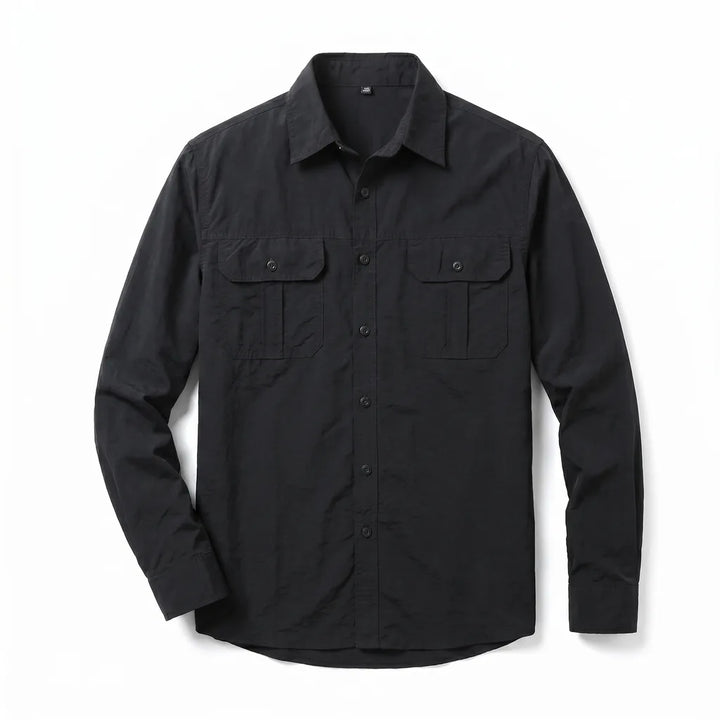 Camden Button-Up Shirt - Color:Black;Size:M