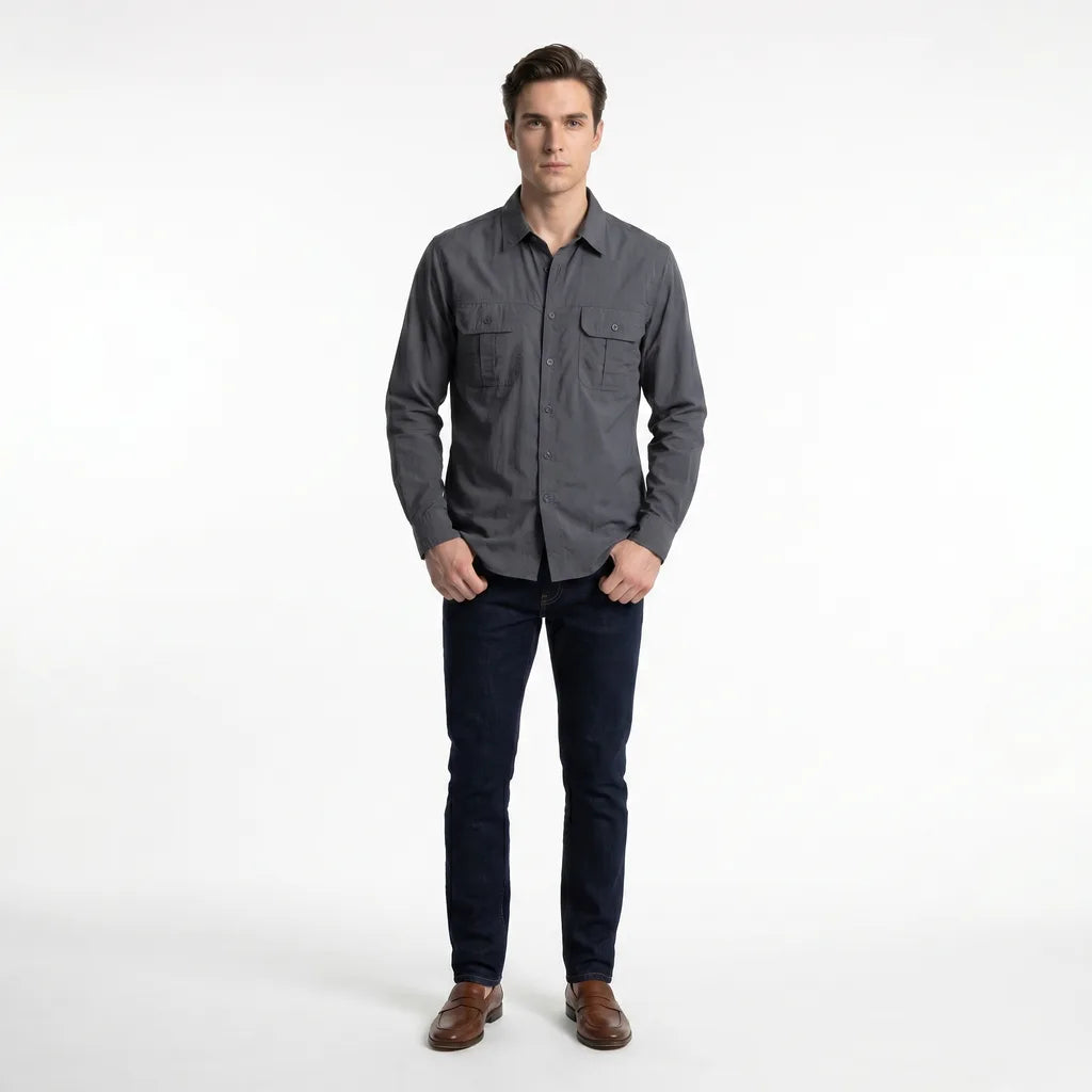 Men's Gray Carmen Quick-Dry Shirt