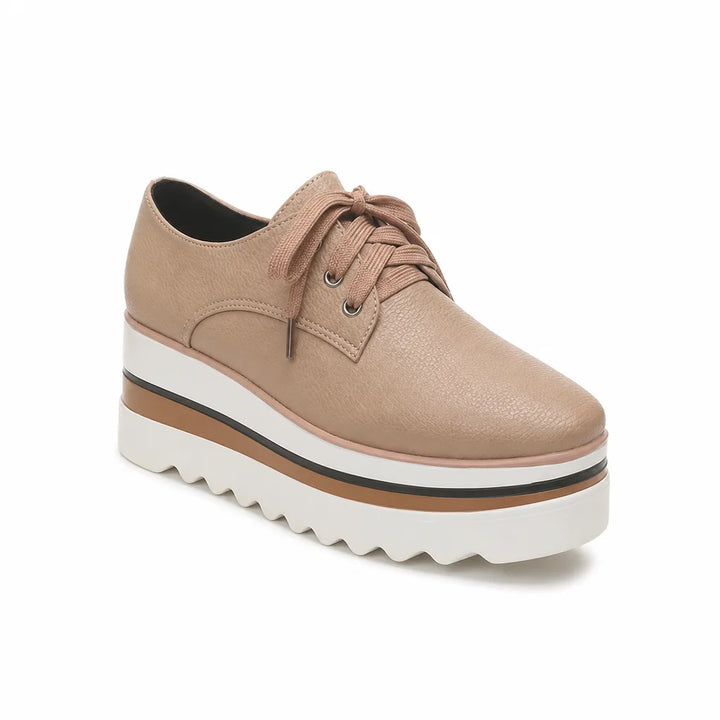 Women's Pink Mercer Striped Platform Wedges
