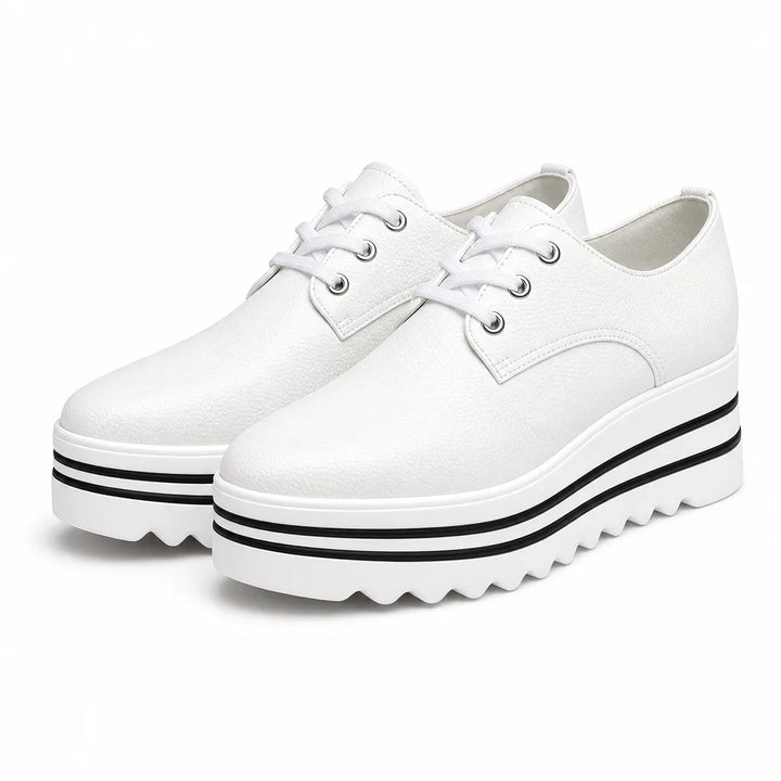 Camila Platform Wedges - Color:White;Size:35