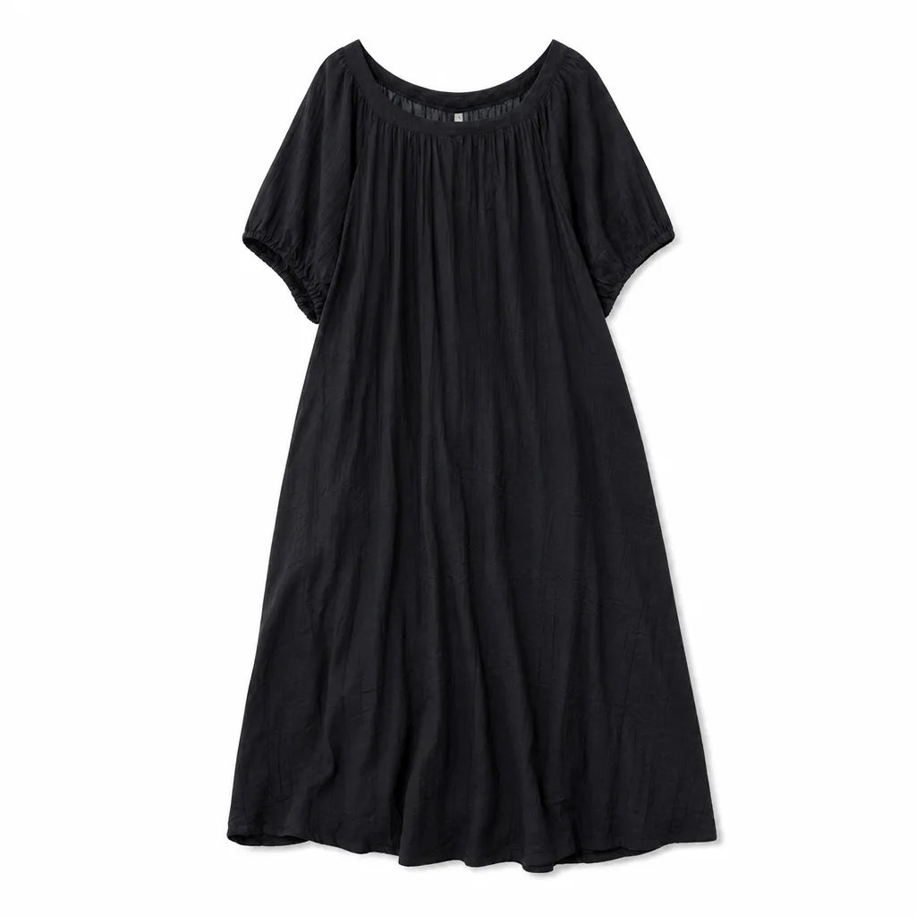 Women's Black Shipley Crinkled Tencel Dress