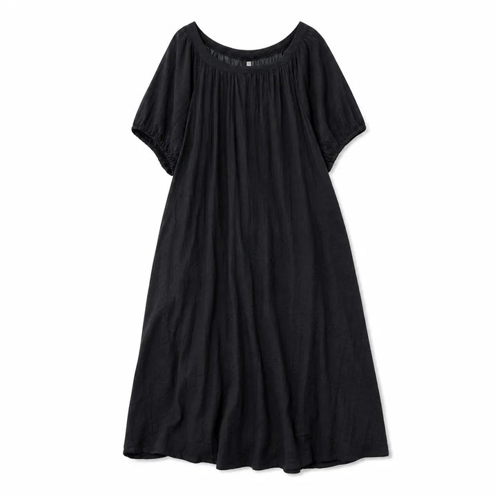 Women's Black Shipley Crinkled Tencel Dress