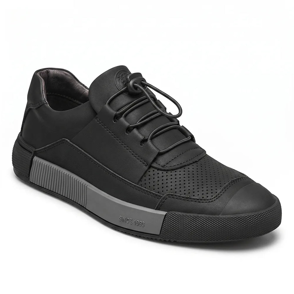 Men's Black Estelle Low-Top Sneakers