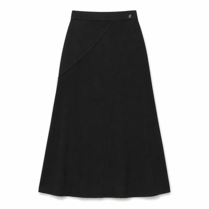 Carmen Fishtail Midi Skirt - Color:Black;Size:S