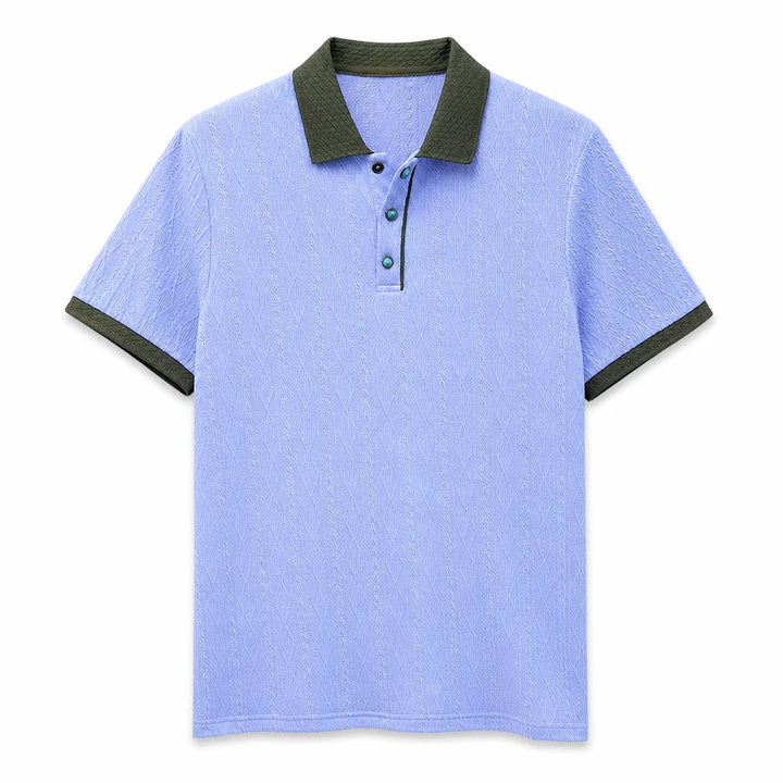 Cecilia Polo Shirt - Color:Blue;Size:S