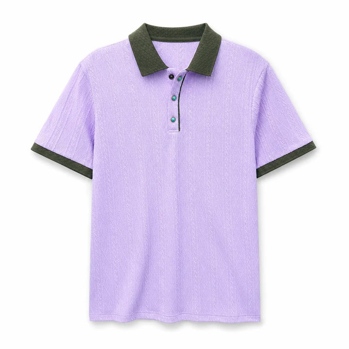 Cecilia Polo Shirt - Color:Purple;Size:S