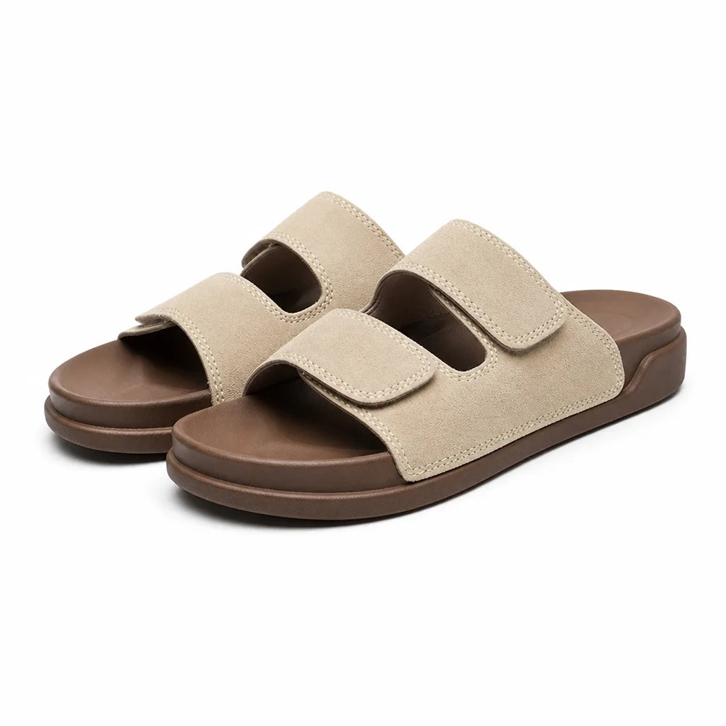 Chalmers Platform Slides - Color:Beige;Size:35-36