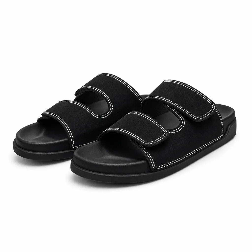 Chalmers Platform Slides - Color:Black;Size:35-36