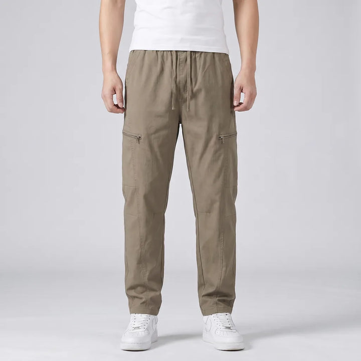 Khaki Regina Curved Cargo Trousers 2