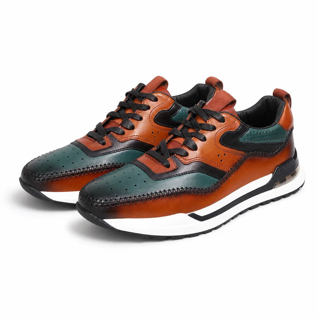 Charles T. Booker Leather Sneakers - Color:Multi;Size:38