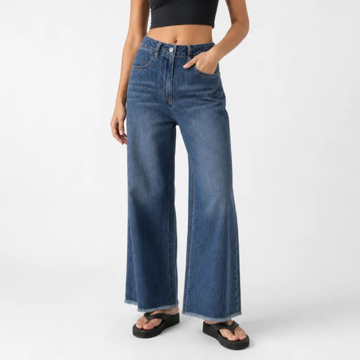 Women's Fowler Cropped Wide Leg Jeans