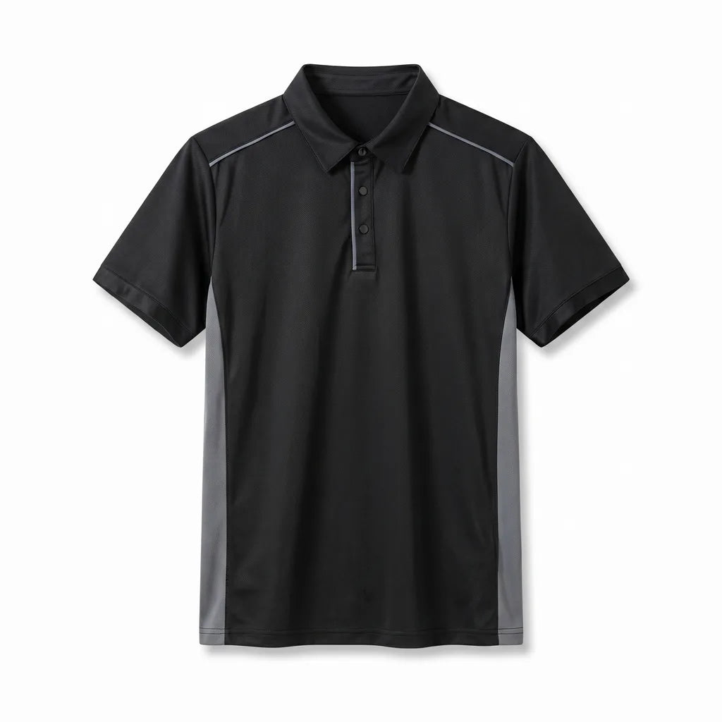 Christian Cotton Polo Shirt - Color:Black;Size:XS