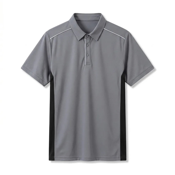Christian Cotton Polo Shirt - Color:Gray;Size:XS