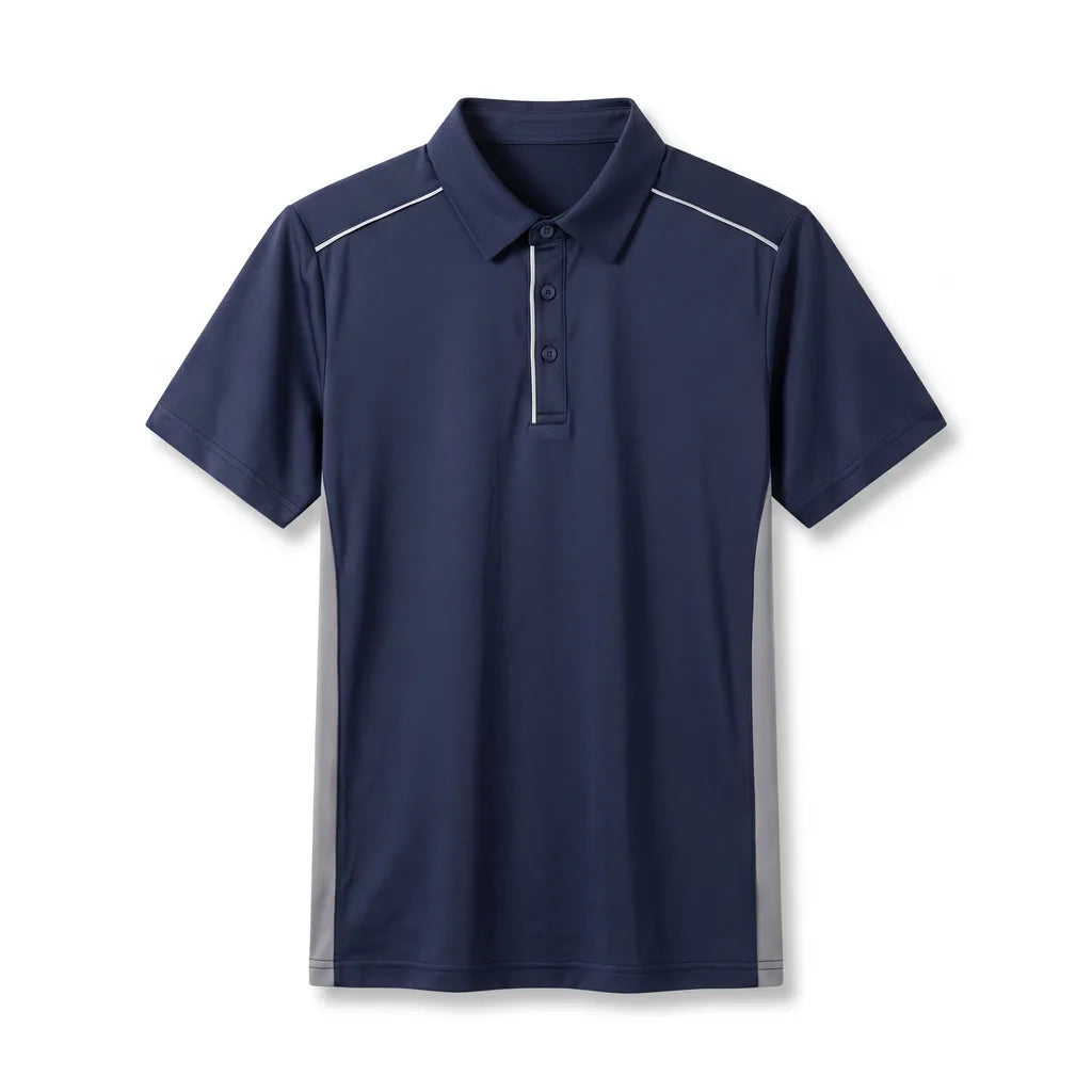 Christian Cotton Polo Shirt - Color:Navy;Size:XS