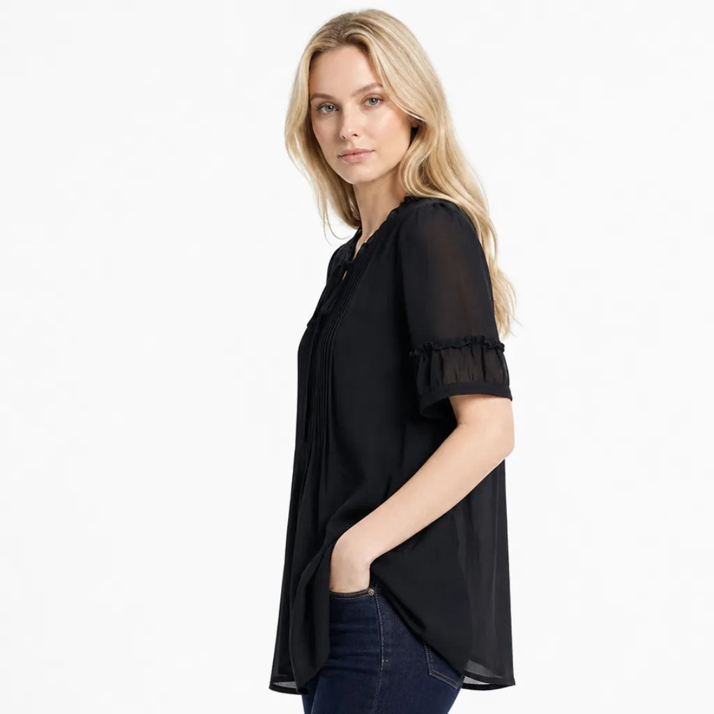 Women's Leo Ruffle Sleeve Blouse