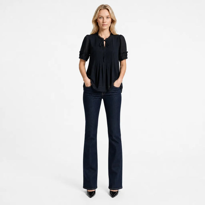 Women's Leo Ruffle Sleeve Blouse