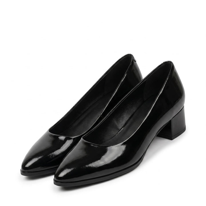 Clara Bennett Block Heels - Color:Black;Size:35