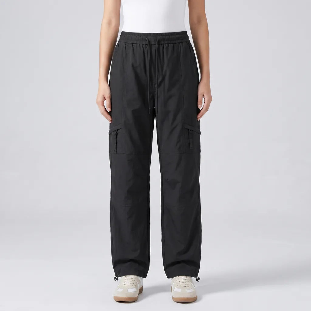Black Beecher Loose Parachute Trousers 3