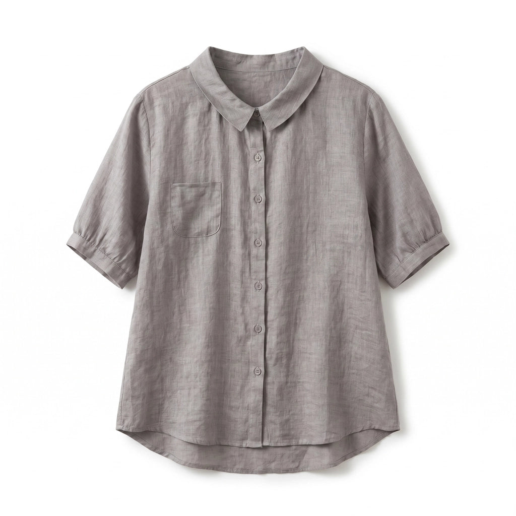 Clea Blouse - Color:Gray;Size:S
