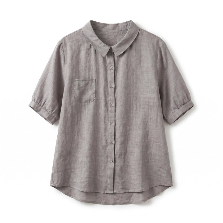 Clea Blouse - Color:Gray;Size:S