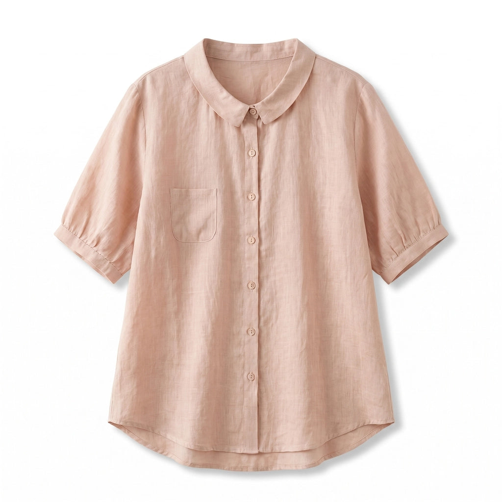 Clea Blouse - Color:Pink;Size:S
