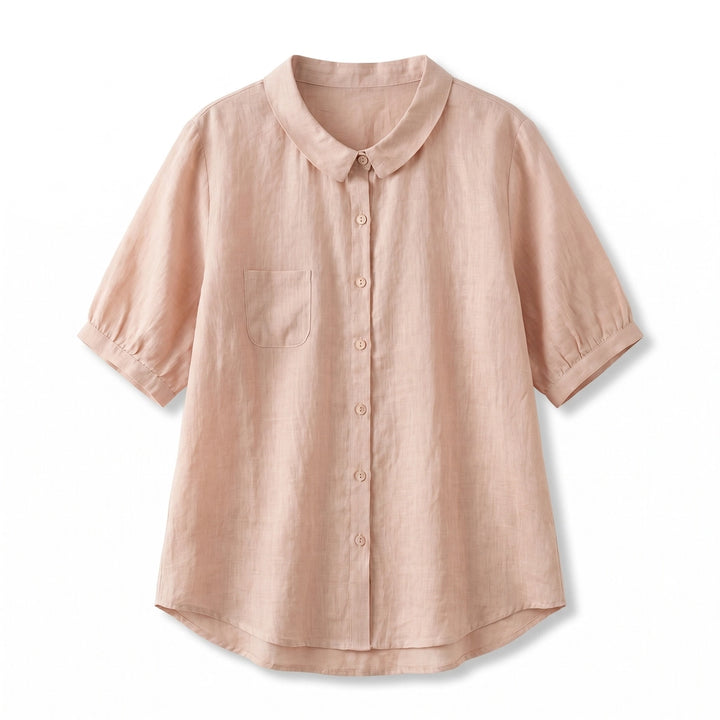 Clea Blouse - Color:Pink;Size:S