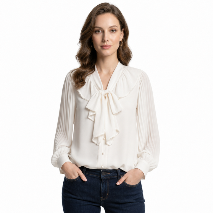 Alicia Vance V-Neck Blouse