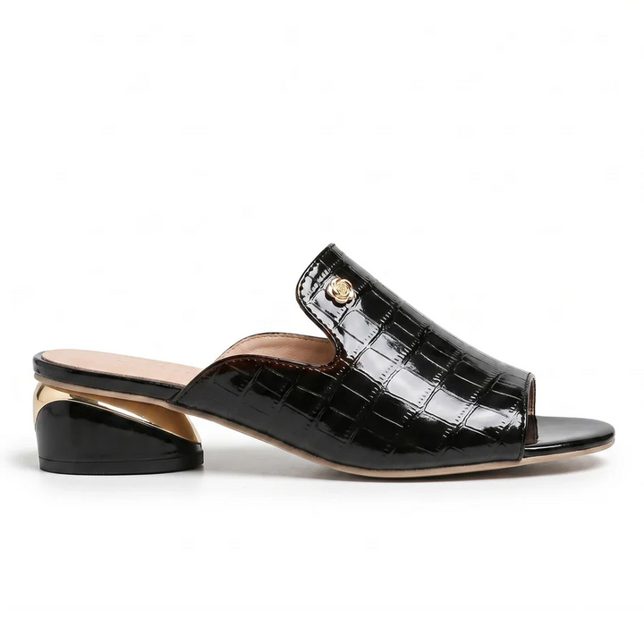 Bella Block Heel Slides
