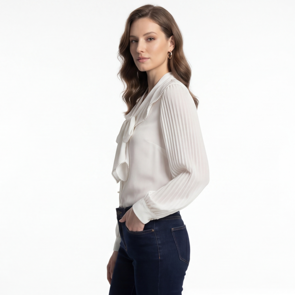 Alicia Vance V-Neck Blouse