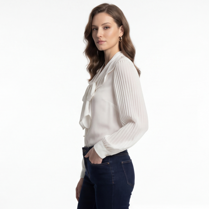 Alicia Vance V-Neck Blouse